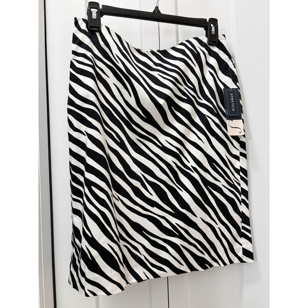 Jones New York ZEBRA ANIMAL PRINT SKIRT  SIZE 4